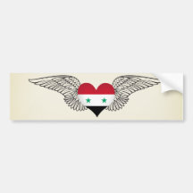 J'aime la Syrie - ailes Adhésif Pour Voiture