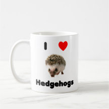 J'aime la tasse de hérissons