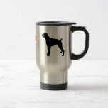 J'aime la tasse de voyage de boxeurs