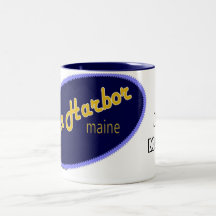 J'aime la tasse du Maine de port de barre