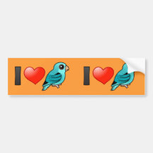 J'aime la turquoise Linnies Autocollant Pour Voiture