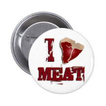 J'aime la viande badge avec épingle