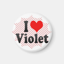 J'aime la violette aimants