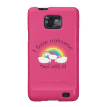J'aime l'affaire de licornes avec elle ! coque galaxy s2