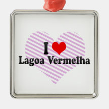 J'aime Lagoa Vermelha, Brésil Décorations Pour Sapins De Noël