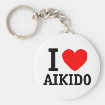 J'aime l'Aikido Porte-clefs