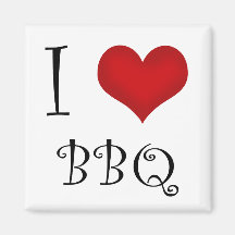J'aime l'aimant de BBQ