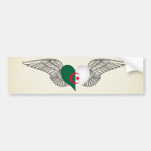 J'aime l'Algérie - ailes Autocollant Pour Voiture