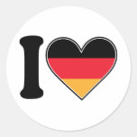 J'aime l'Allemagne Autocollants