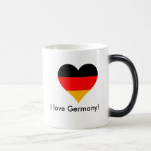 J'aime l'Allemagne ! tasse de café morphing