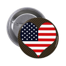 J'aime l'Amérique Badge Avec Épingle