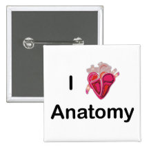 J'aime l'anatomie avec le coeur humain ! badge