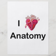 J'aime l'anatomie avec le coeur humain ! prospectus customisé