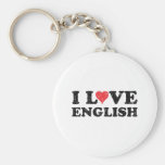 J'aime l'anglais porte-clé