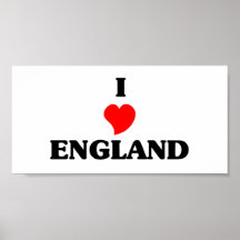 J'aime l'Angleterre Posters