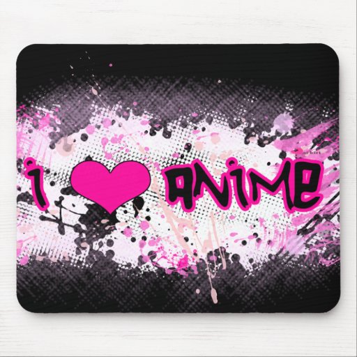 J'aime l'Anime Mousepad Tapis De Souris