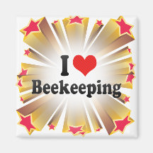 J'aime l'apiculture magnets pour réfrigérateur