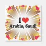 J'aime l'Arabie, Saoudien Magnets Pour Réfrigérateur