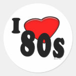 J'aime l'autocollant 80s