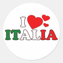 J'aime l'autocollant de l'Italie