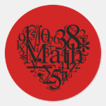 J'aime l'autocollant de maths