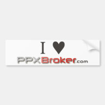 J'aime l'autocollant de PPXBroker.com Adhésifs Pour Voiture