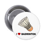 J'aime le badminton badge
