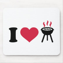 J'aime le barbecue de BBQ Tapis De Souris