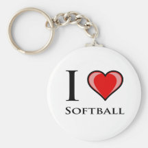 J'aime le base-ball porte-clefs