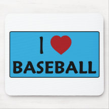 J'aime le base-ball tapis de souris