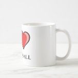 J'aime le base-ball tasse à café