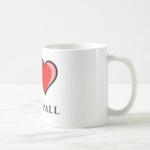 J'aime le base-ball tasse à café