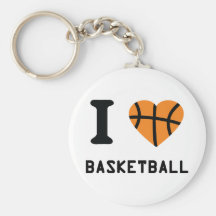 J'aime le basket-ball porte-clefs