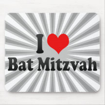 J'aime le bat mitzvah tapis de souris