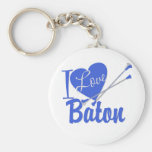 J'aime le bâton porte-clé