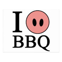 J'aime le BBQ Cartes Postales