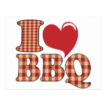 J'aime le BBQ Cartes Postales