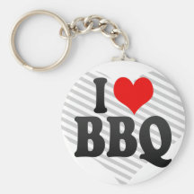 J'aime le BBQ Porte-clés