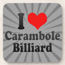 J'aime le billard de Carambole Sous-bocks