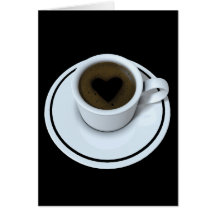 J'AIME le café Carte De Vœux