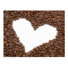 J'aime le café carte postale
