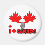 J'aime le Canada Aimants Pour Réfrigérateur