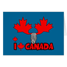 J'aime le Canada Carte De Vœux