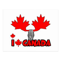J'aime le Canada Cartes Postales