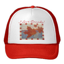 J'AIME LE CANADA ! CASQUETTE DE CAMIONNEUR