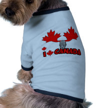 J'aime le Canada Manteaux Pour Animaux Domestiques