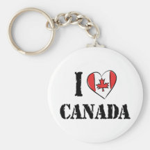 J'aime le Canada Porte-clé