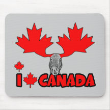 J'aime le Canada Tapis De Souris