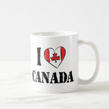 J'aime le Canada Tasse À Café