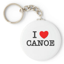 J'aime le CANOË le Massachusetts porte-clés